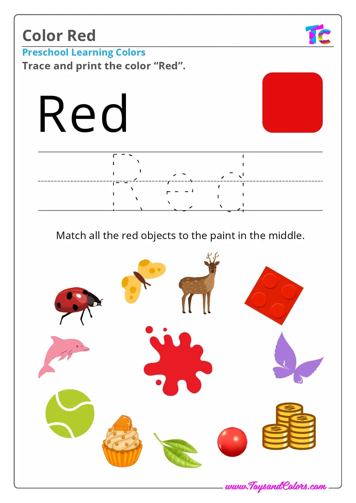 Learning Colors: Red