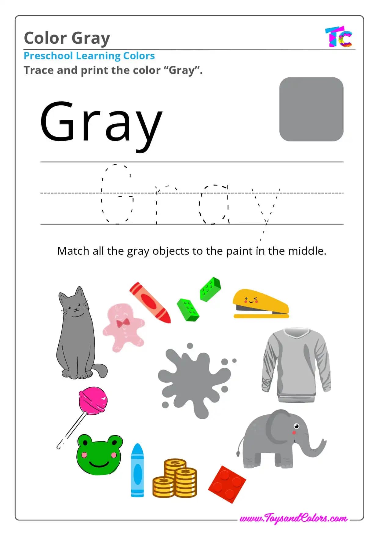 Learning Colors Gray