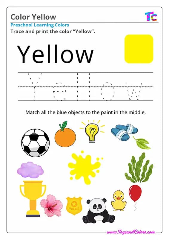 Learning Colors Yellow
