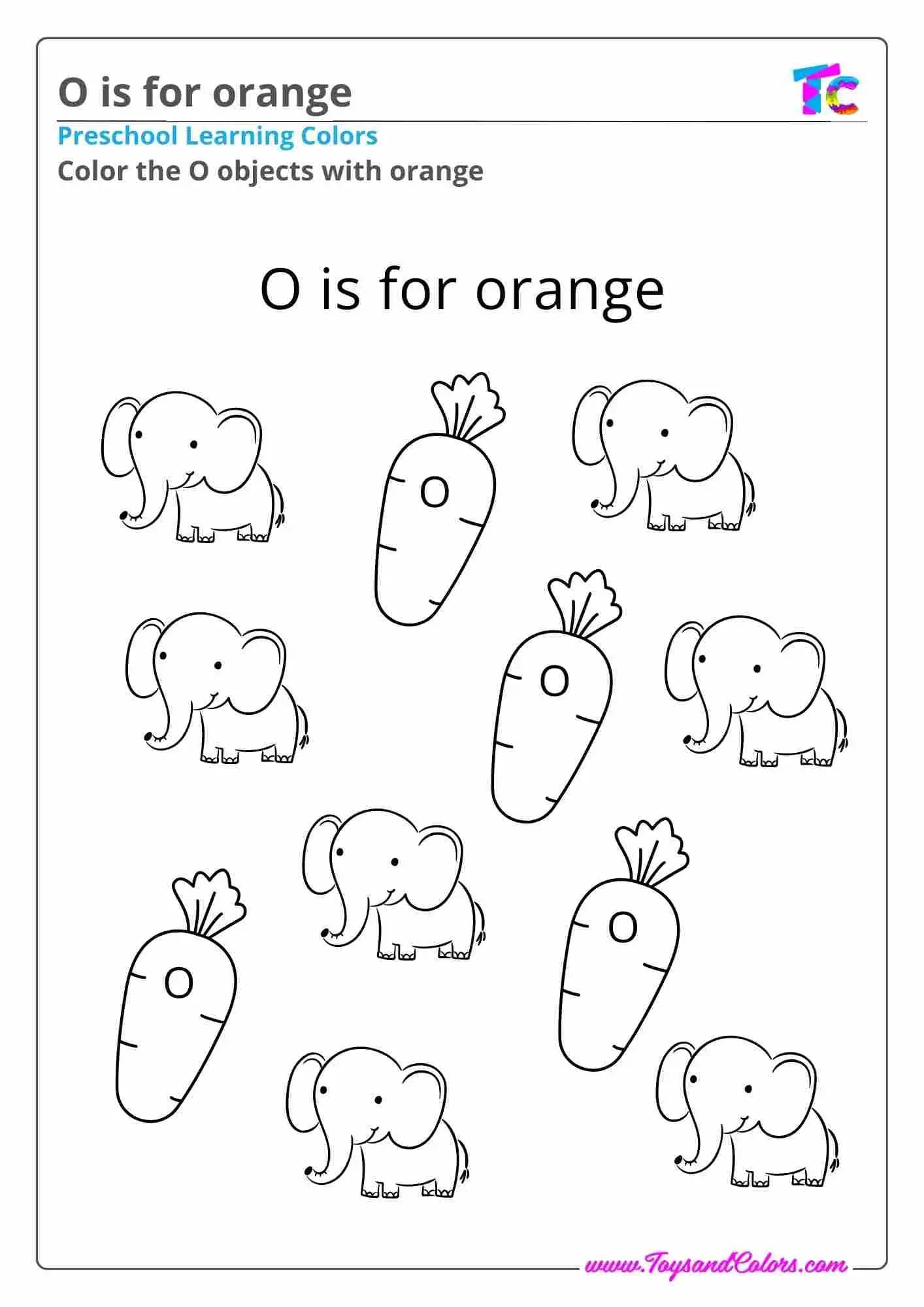 O is for orange