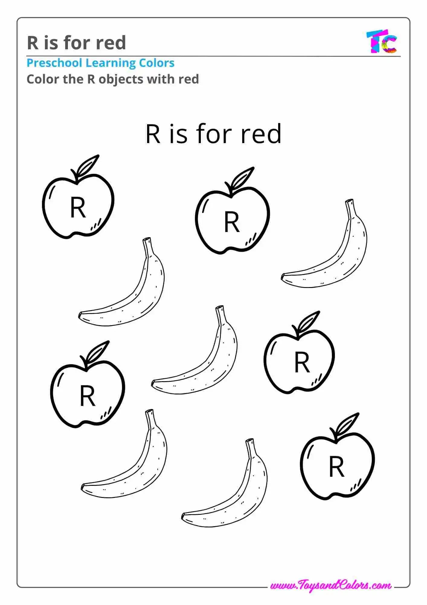 R is for red