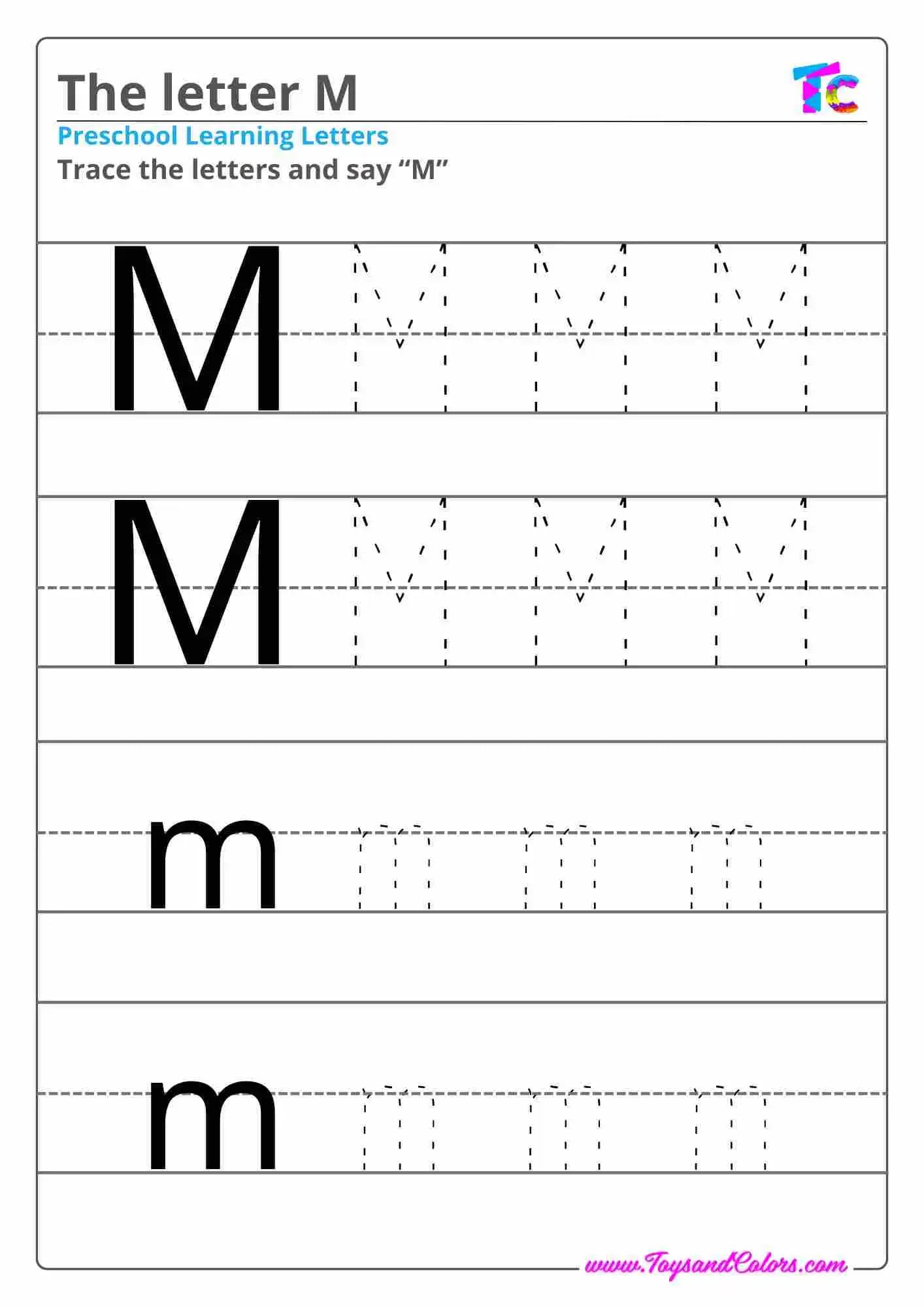 The letter M