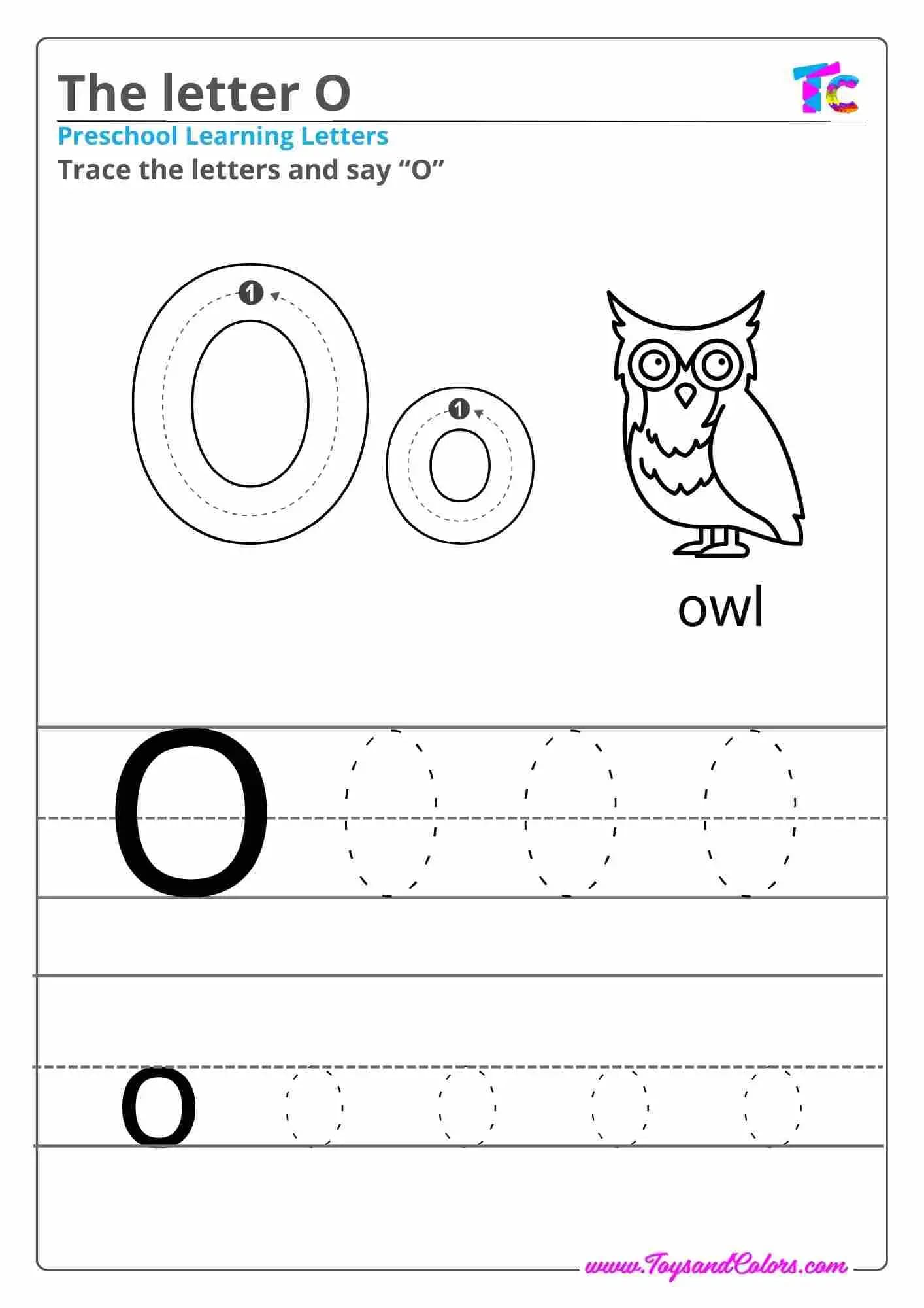 The letter O