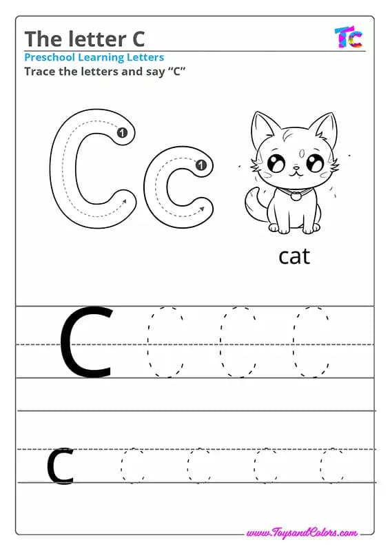 The letter C