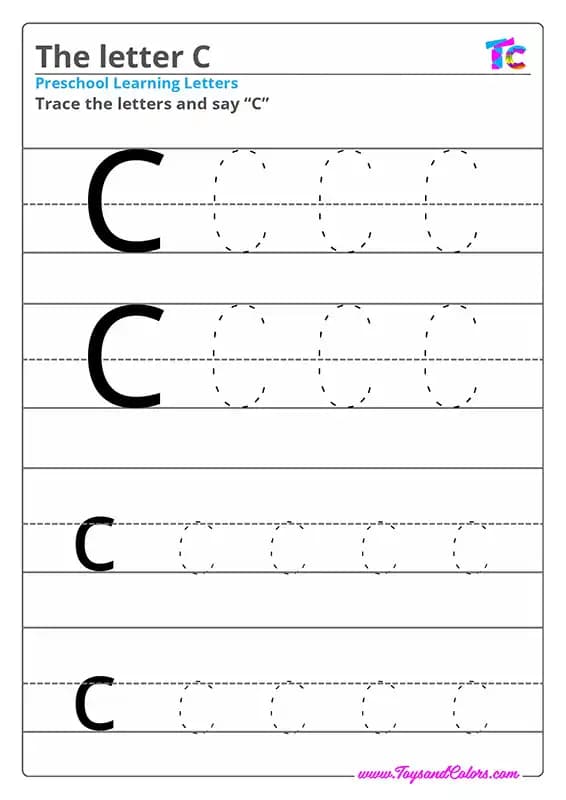 The letter C