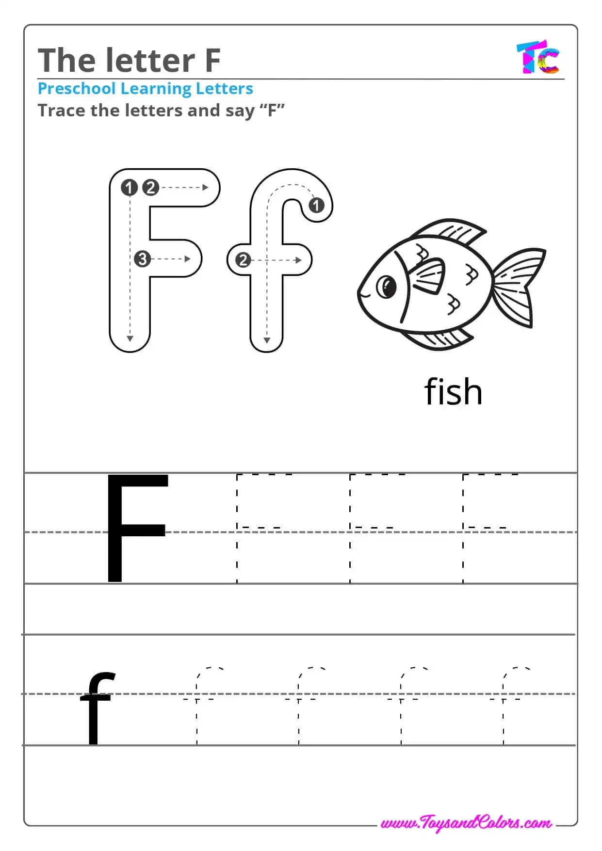 The letter F