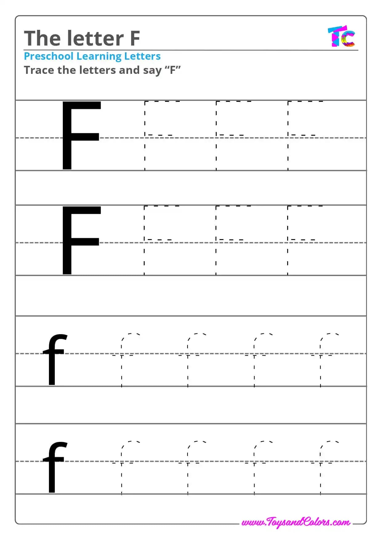 The letter F