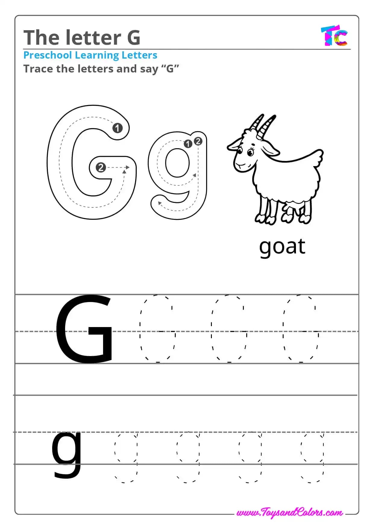 The letter G