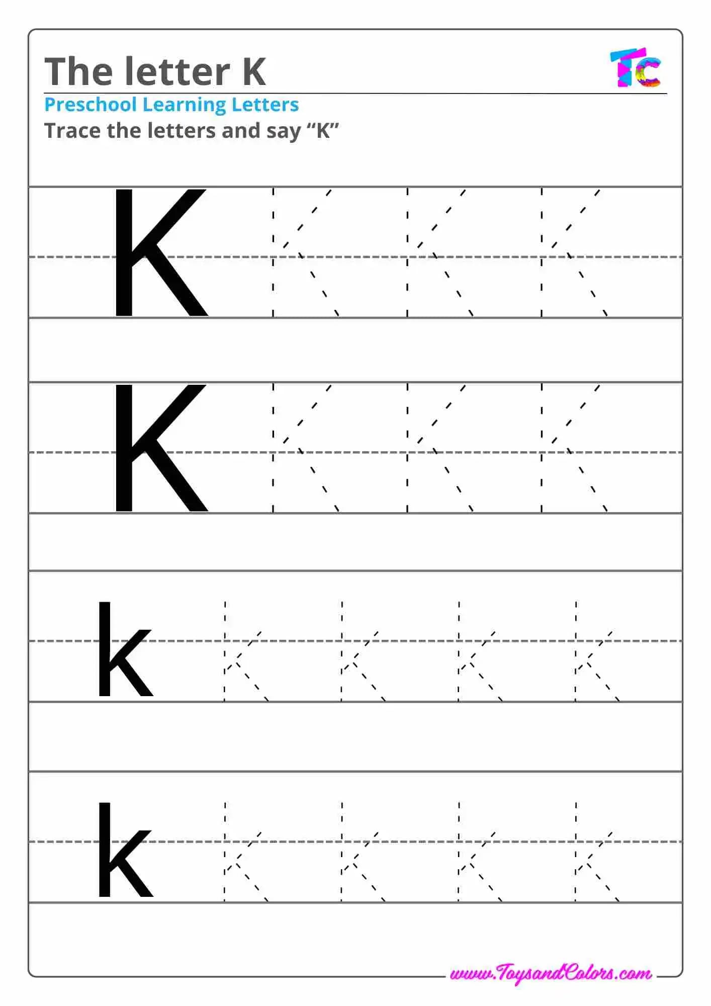 The letter K