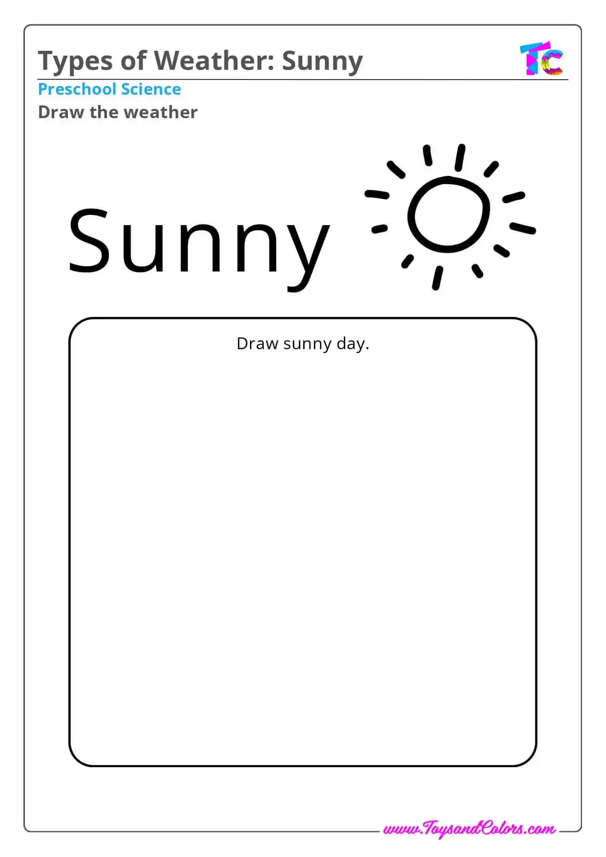 Types of Weather sunny