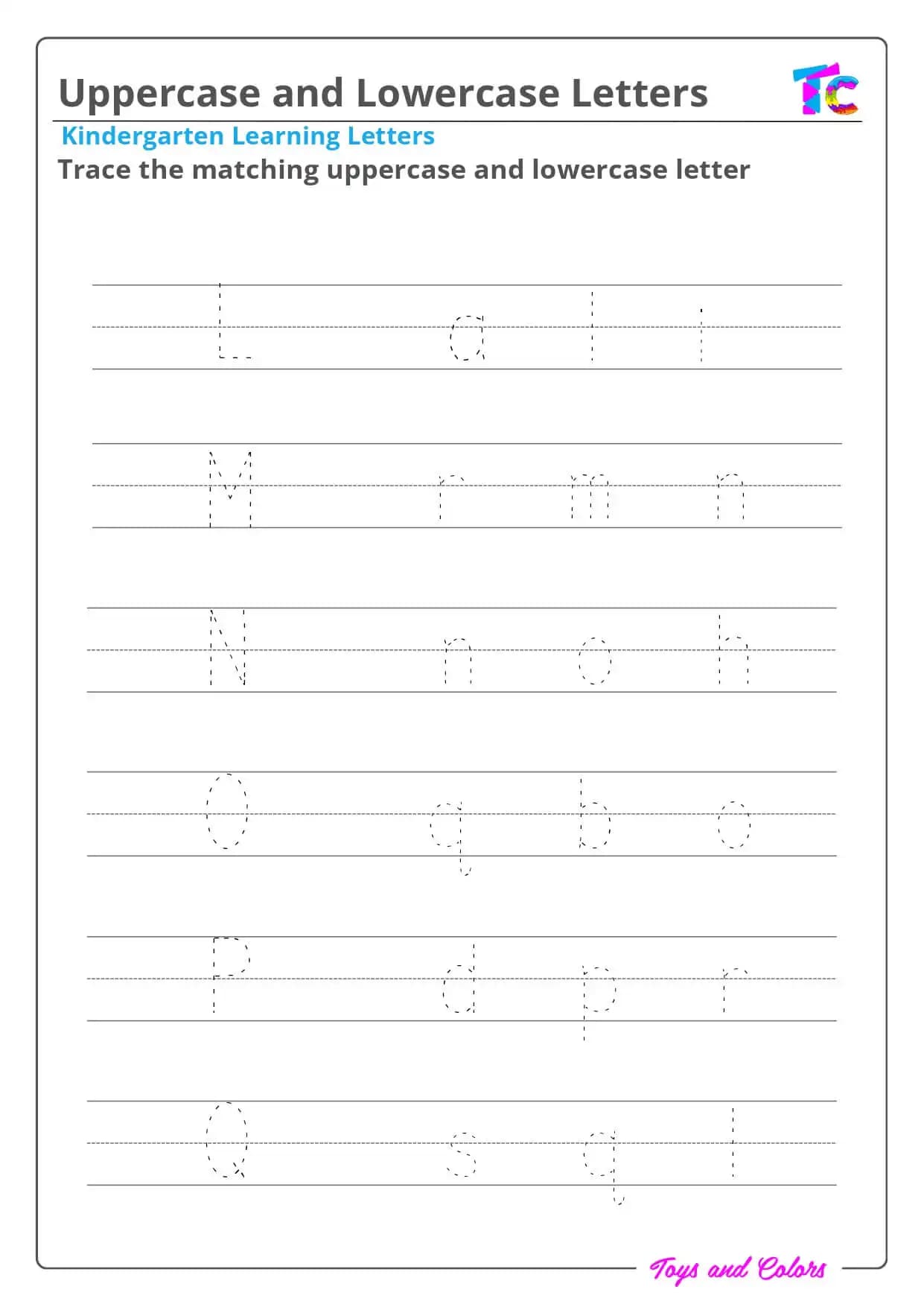 Uppercase and Lowercase Letters