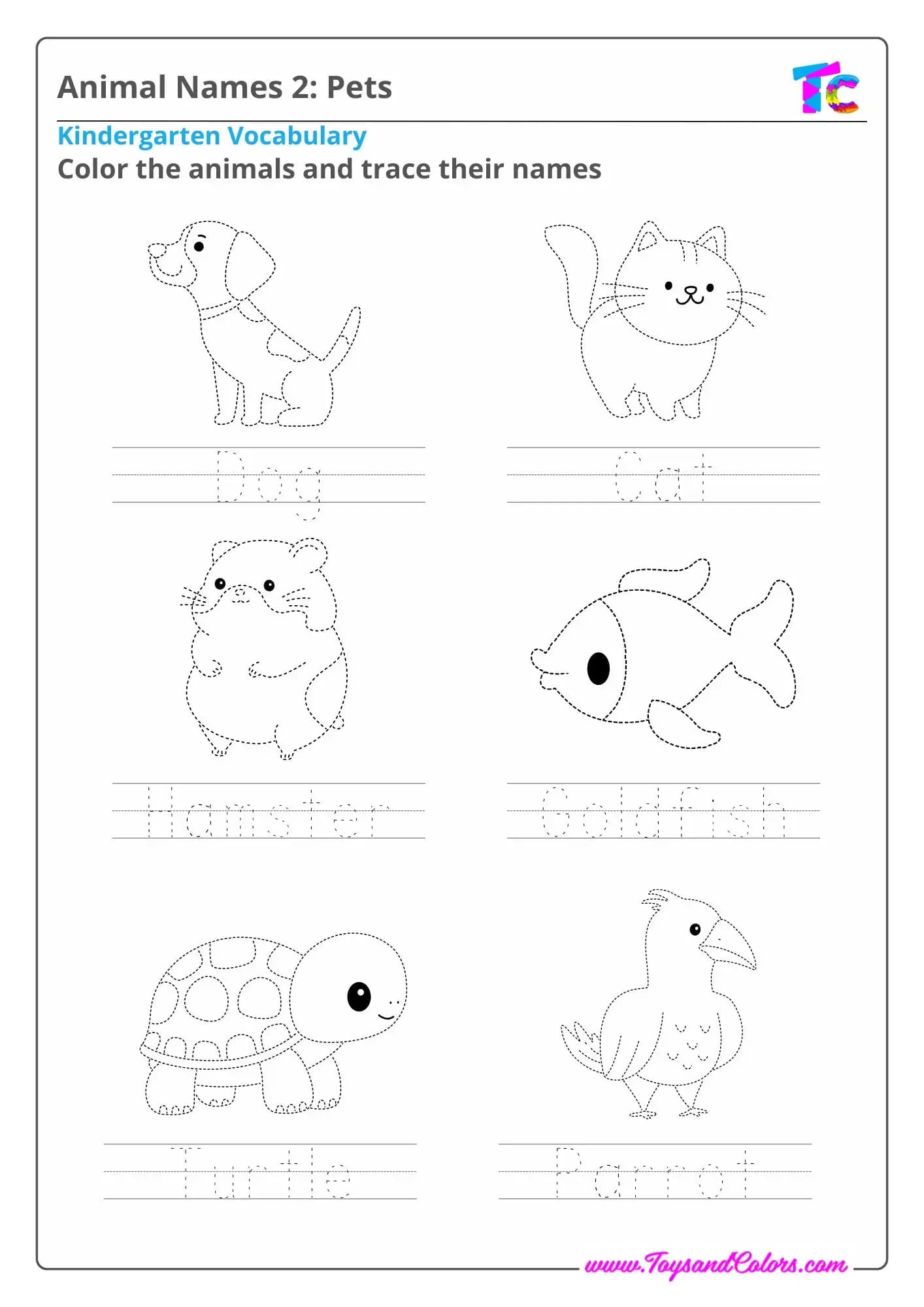 Animal Names 2: Pets
