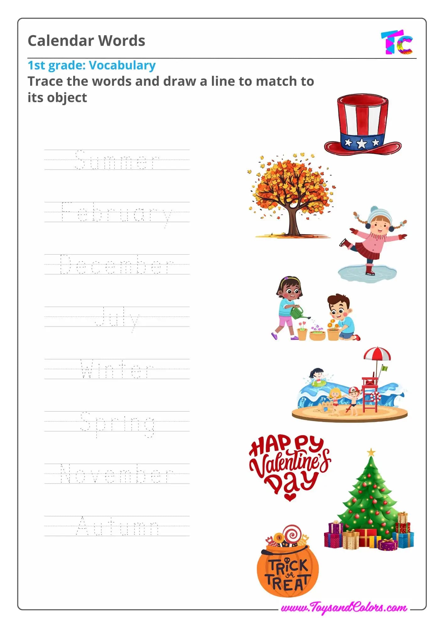 Calendar Words