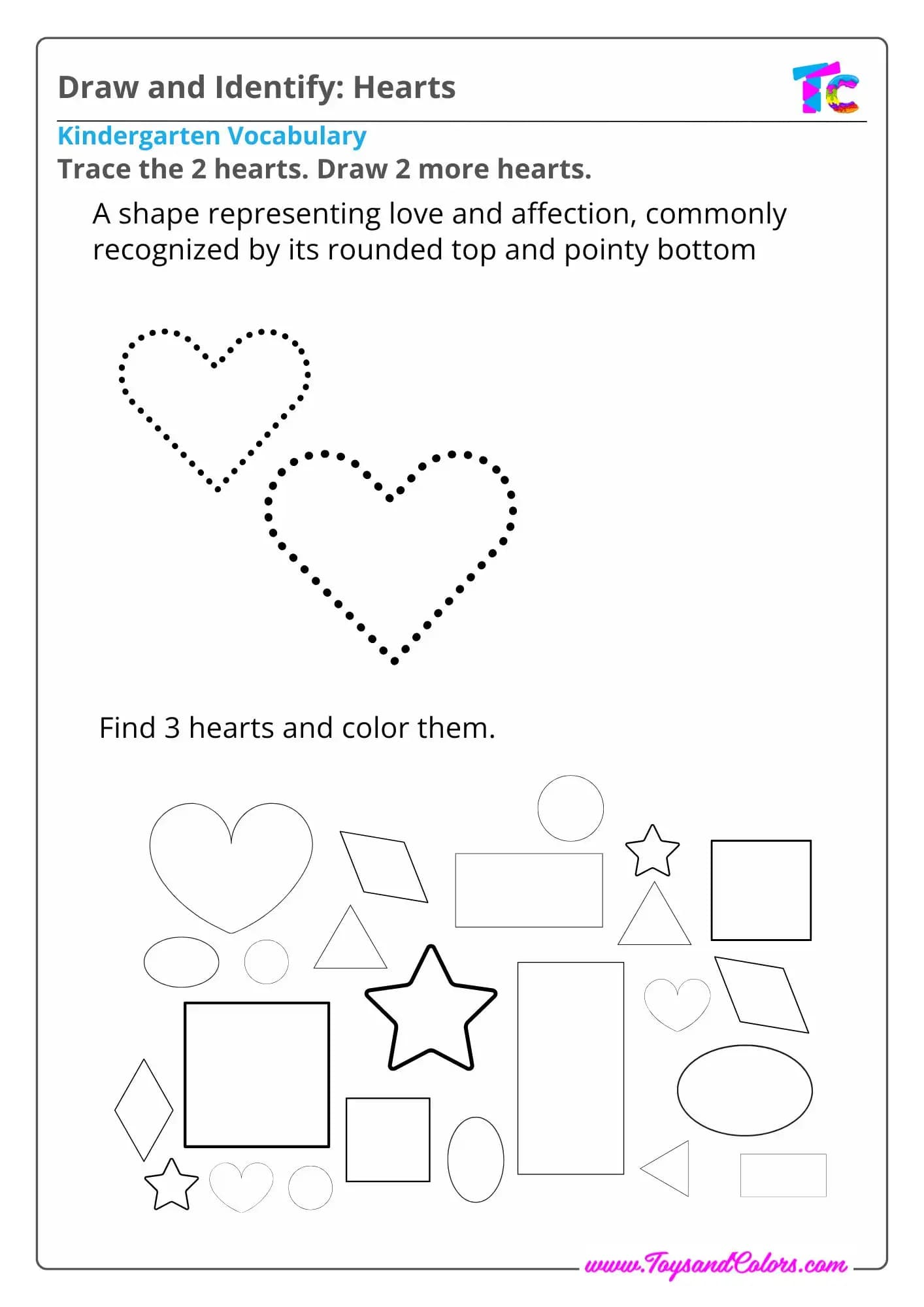 Draw and Identify: heart
