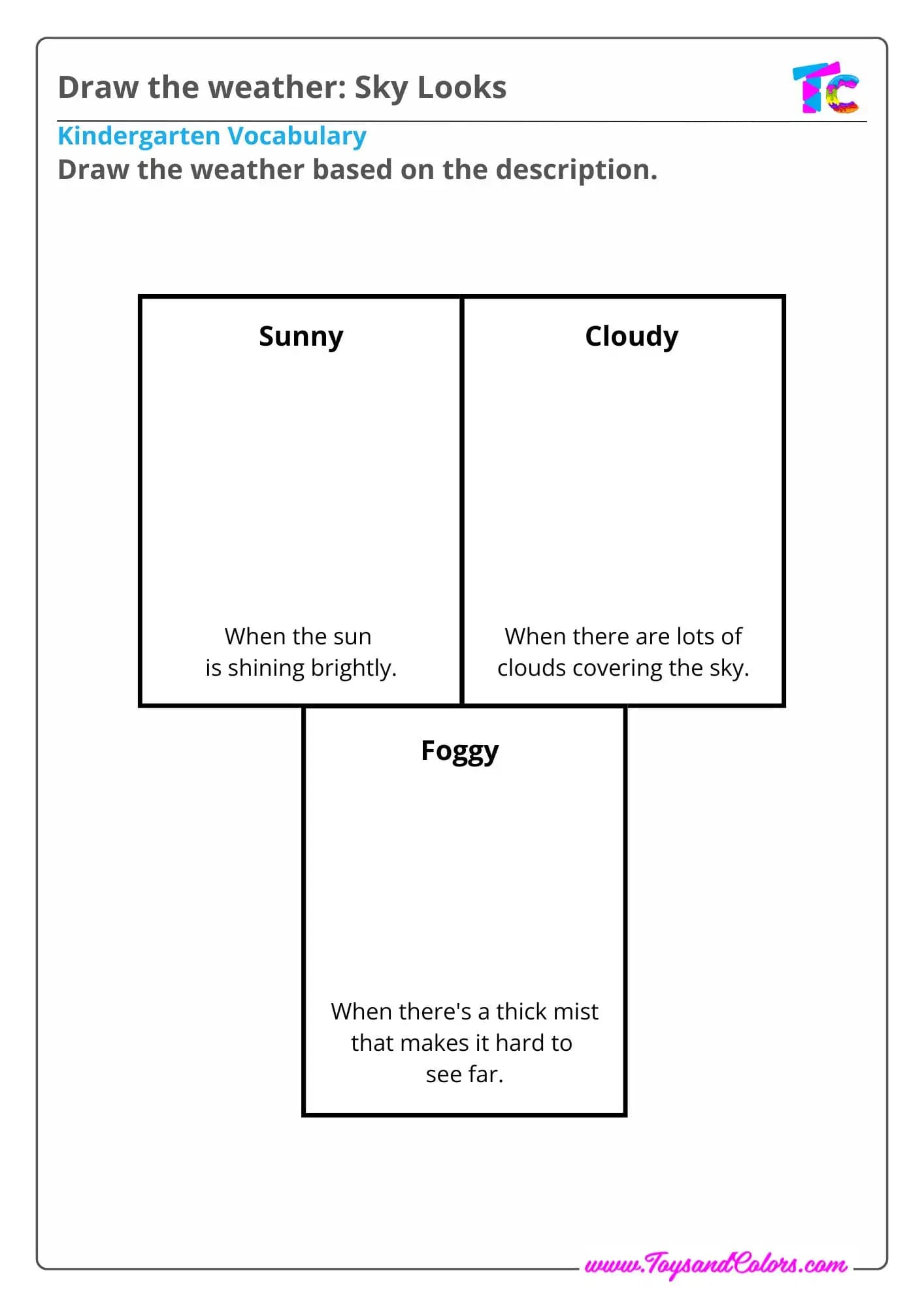 Draw the weather: Sky Looks