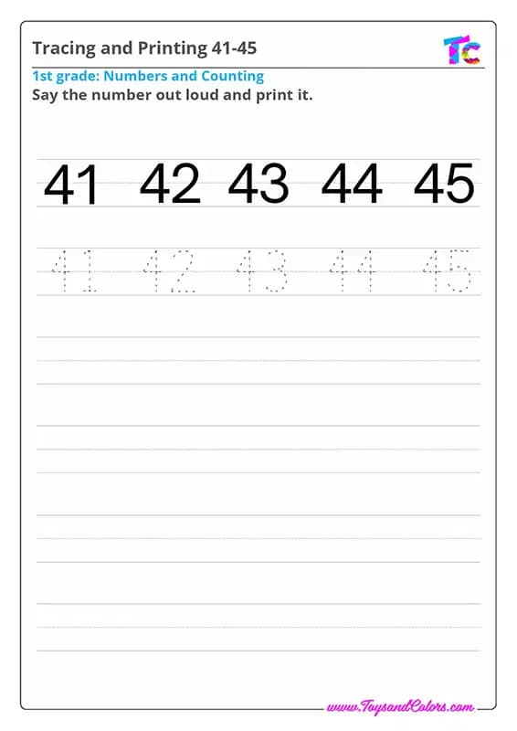 Tracing and Printing 41-45