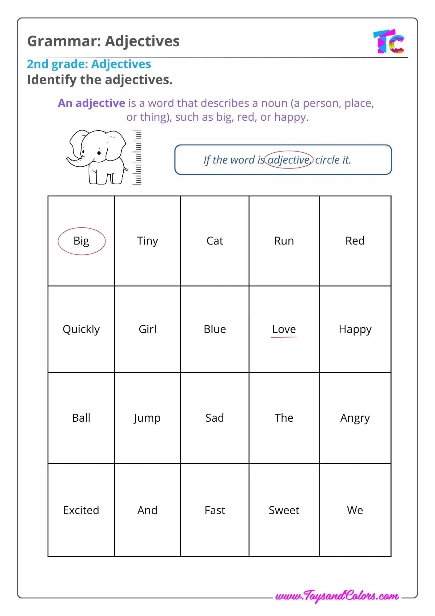 Grammar: Adjectives