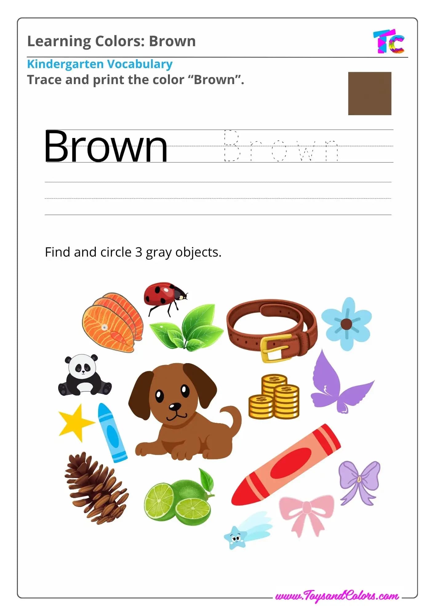 Learning Colors: Brown