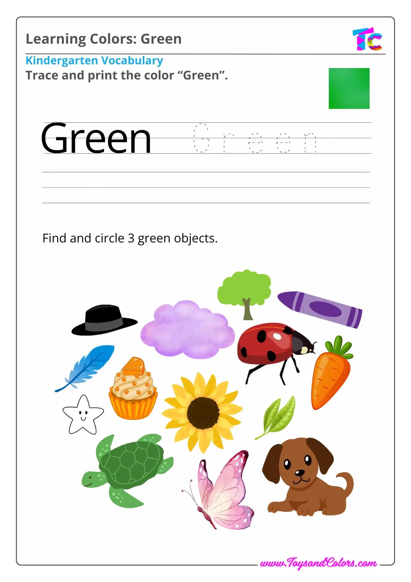 Learning Colors: Green