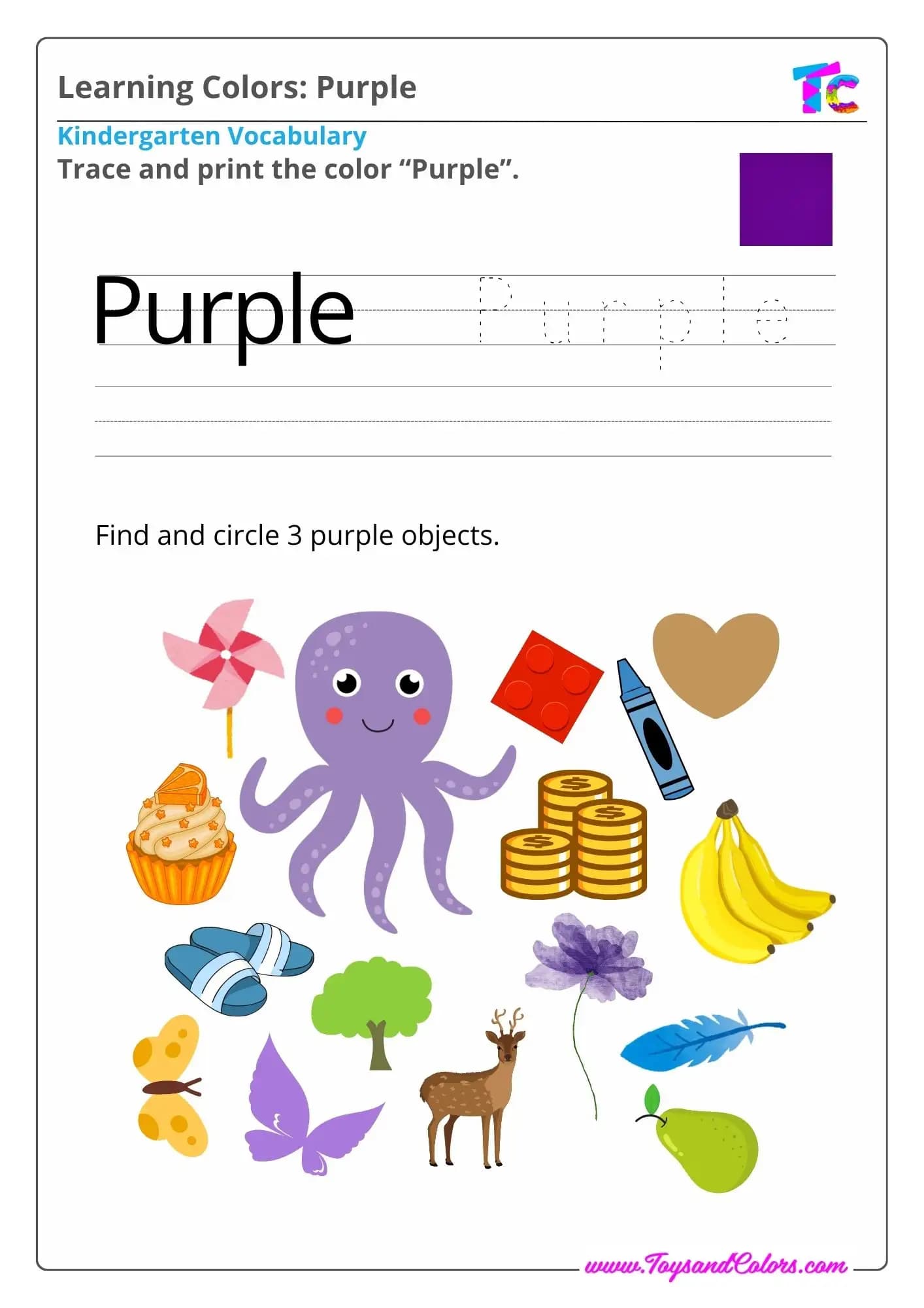 Learning Colors: Purple