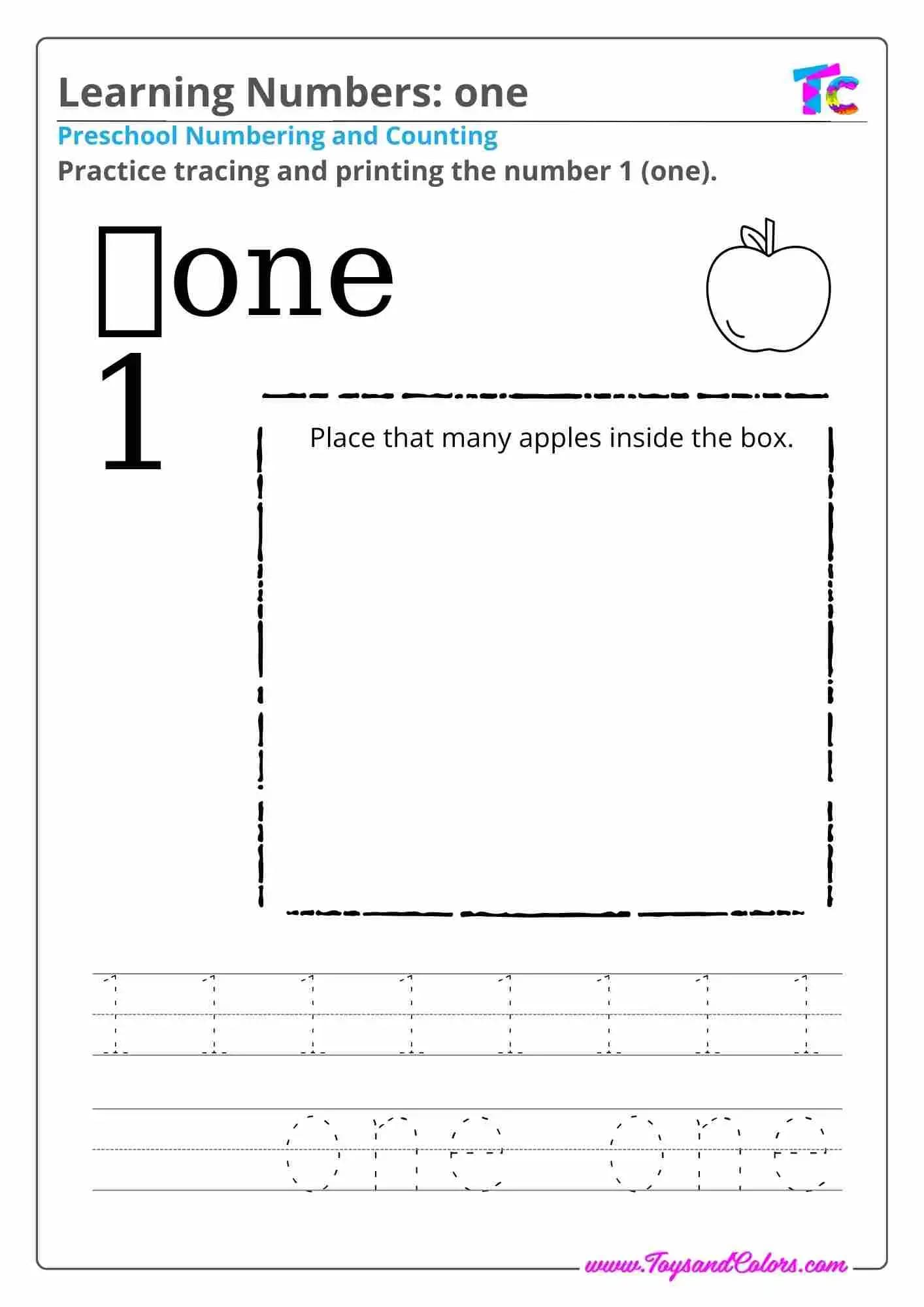 Learning Numbers one