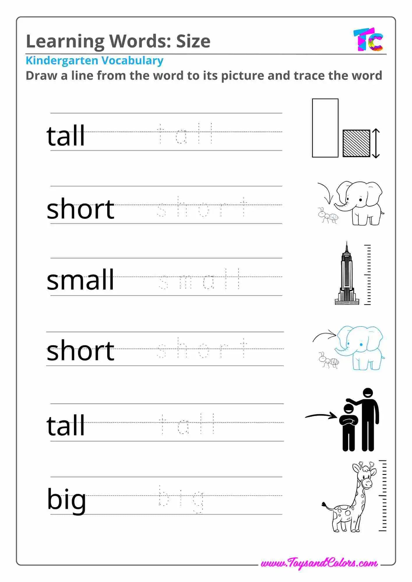 Learning Size Words