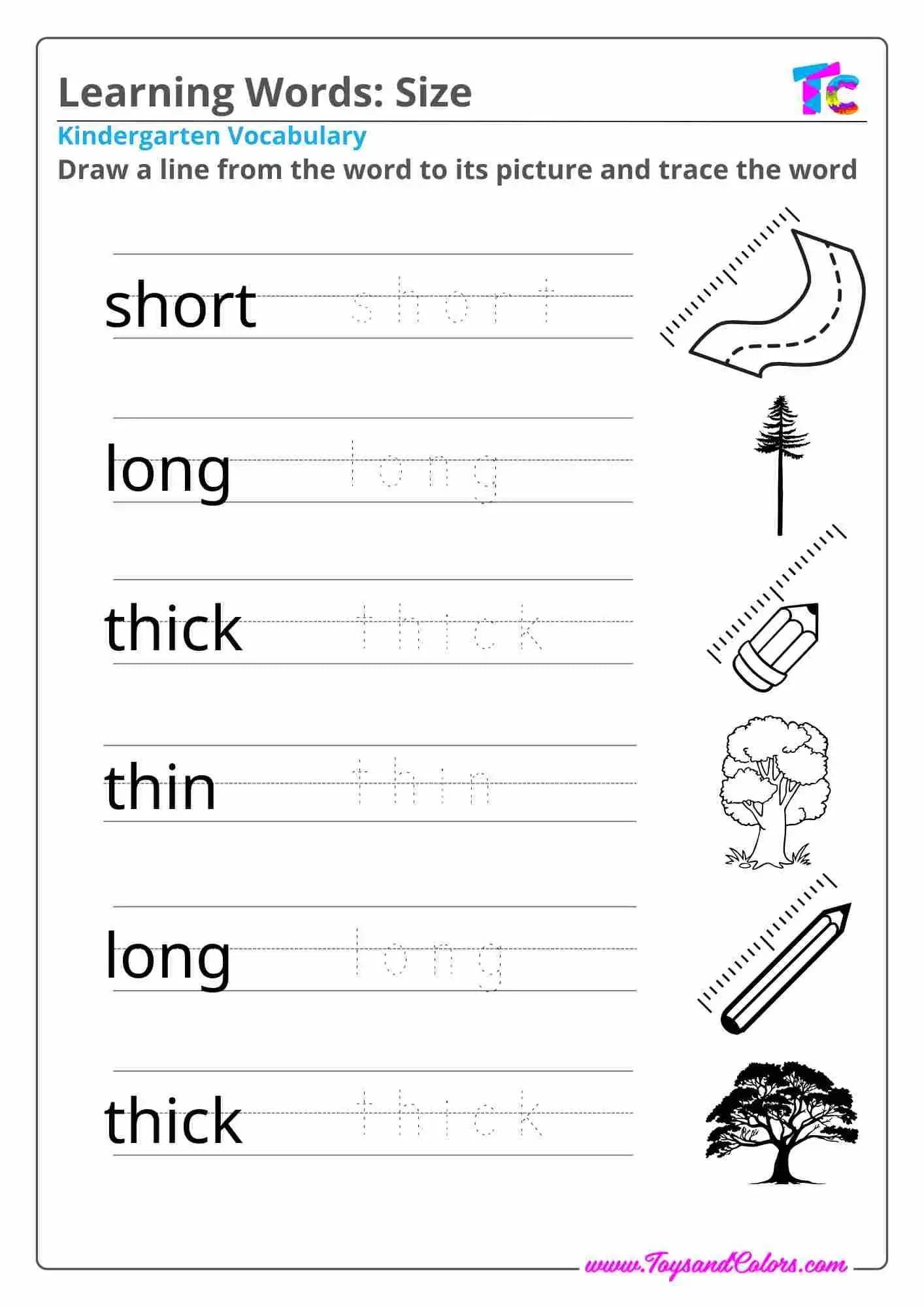 Learning Size Words