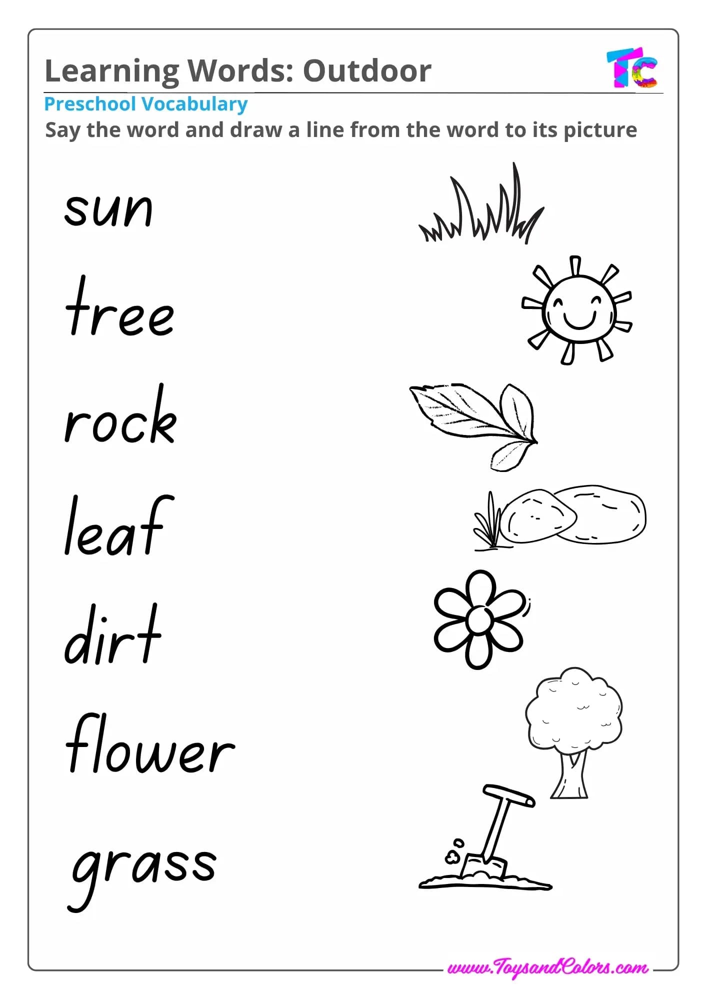 Learning Words: Outdoor
