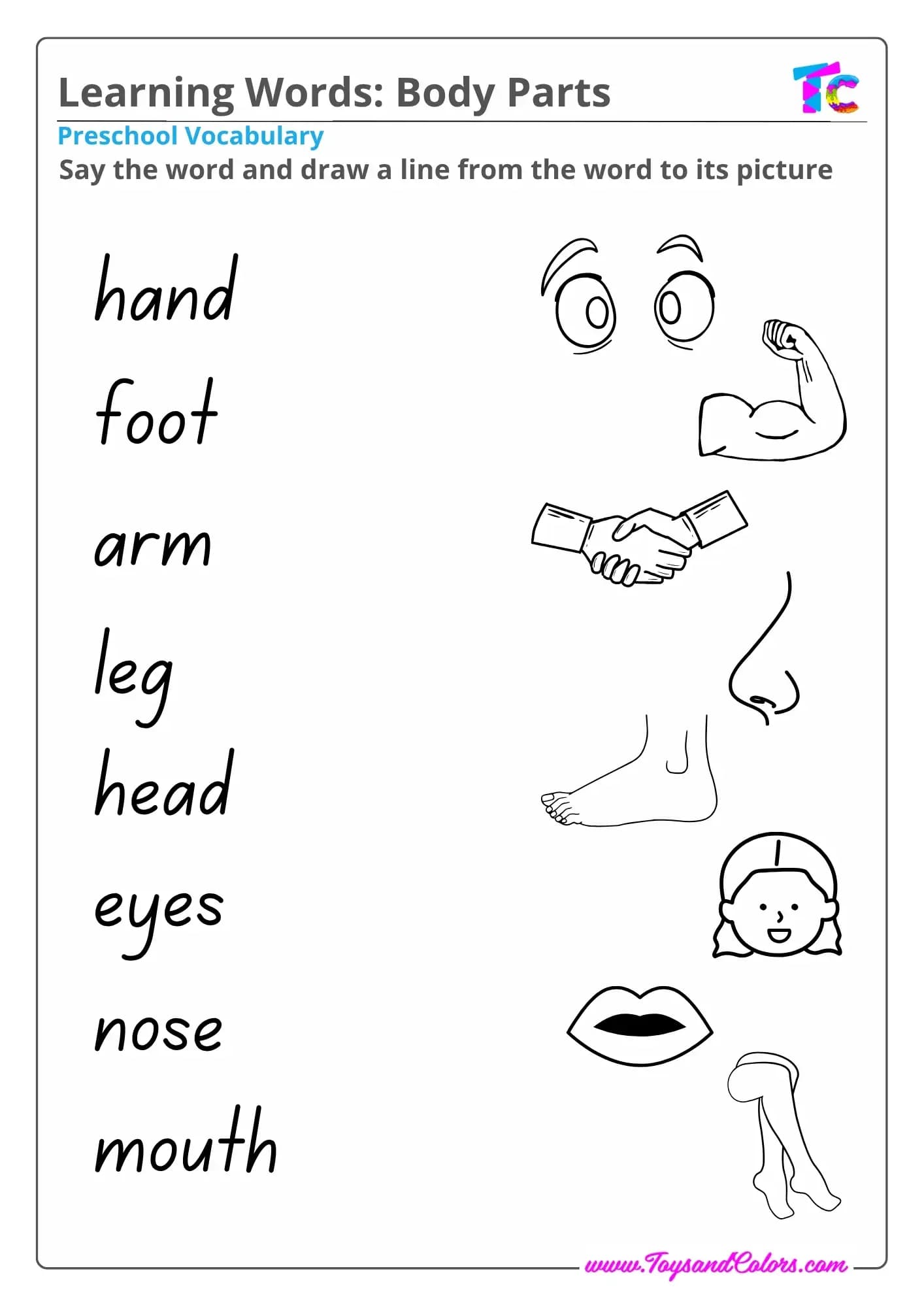 Learning Words_  Body Parts