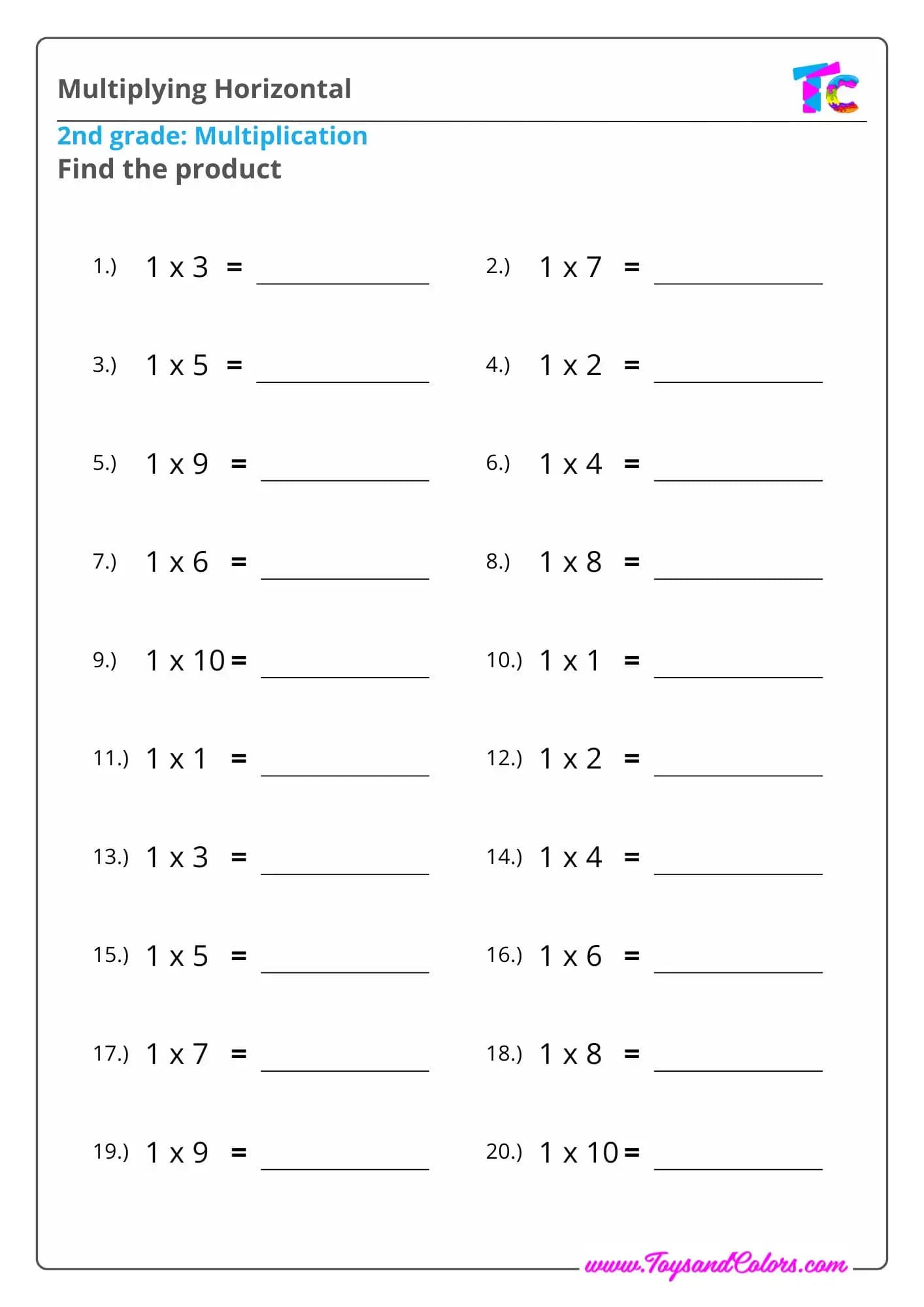 Multiplying Horizontal