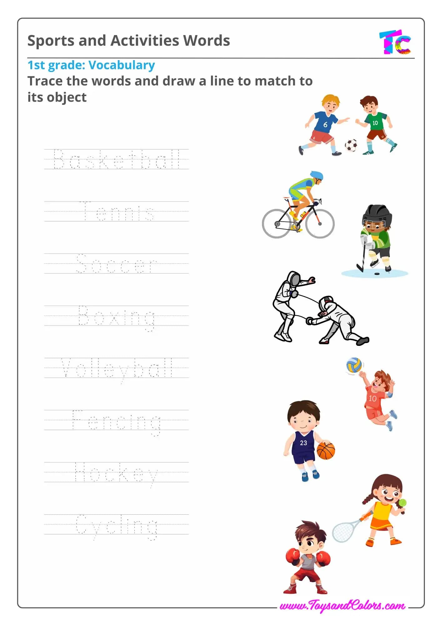 Sports and Activities Words