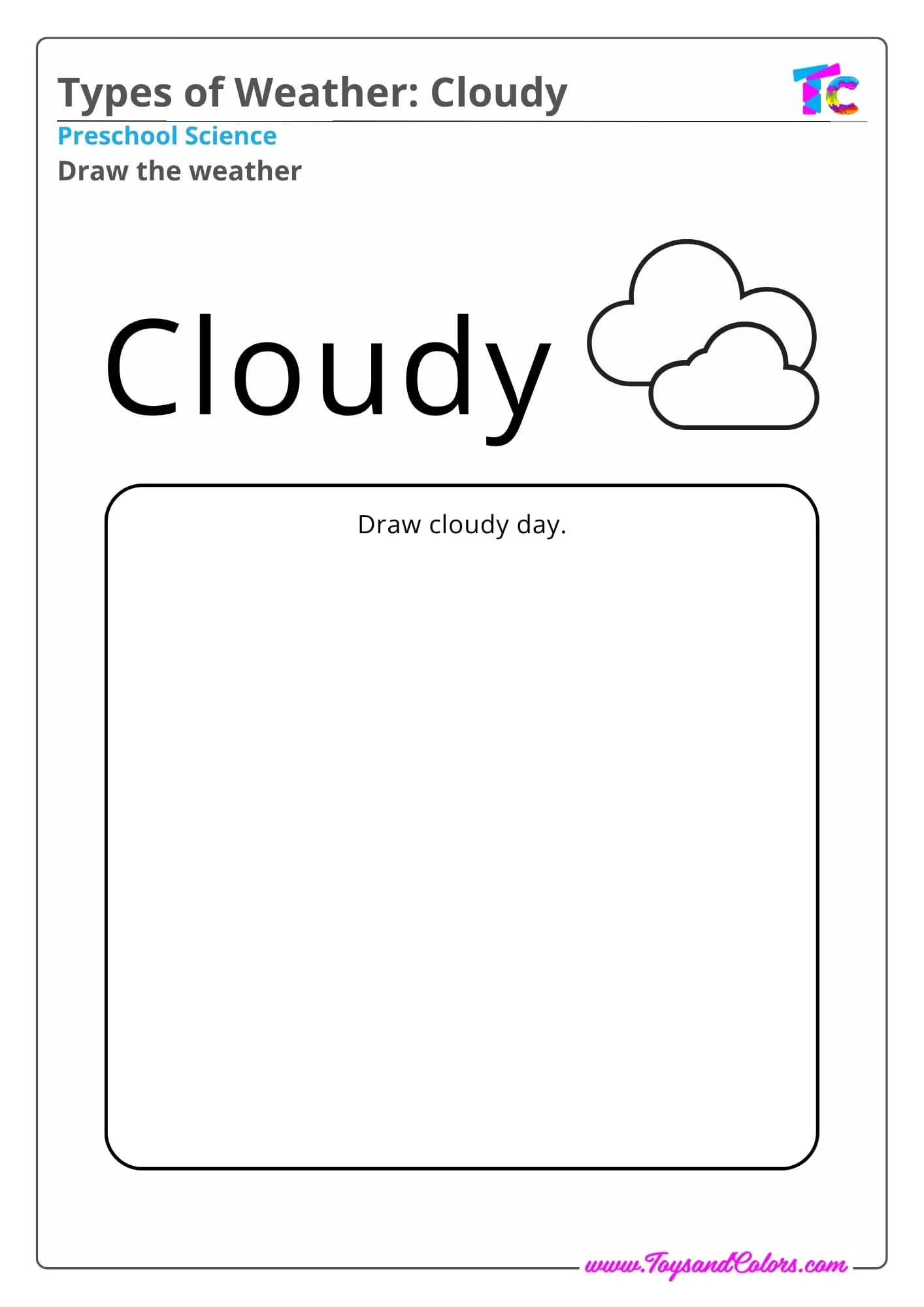 Types of Weather Cloudy